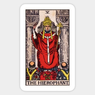 V. The Hierophant Tarot Card Sticker